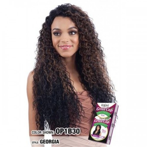 EQUAL Synthetic Hair GREEN CAP LACE FRONT WIG LACE GEORGIA